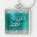 Search for aqua glitter key rings Sparkly