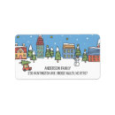 Search for cute car return address labels Christmas tree