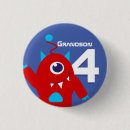 Search for alien birthday badges For kids