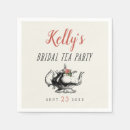 Search for bridal tea napkins Whimsical