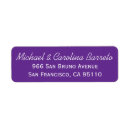 Search for purple return address labels weddings Modern