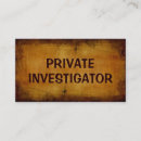 Search for private investigator business cards Investigation
