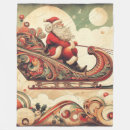 Search for vintage santa blankets Sleigh