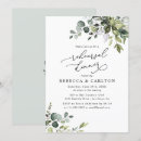Search for eucalyptus rehearsal dinner invitations Spring summer fall