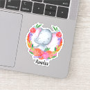 Search for colourful elephants stickers Cute