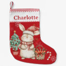 Search for rabbit with a christmas stockings Girl