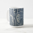 Search for japanese patterns mugs Blue