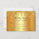 Search for anniversary rsvp cards Gold
