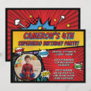 Search for superman invitations Comic book