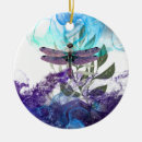 Search for dragonfly christmas tree decorations Purple