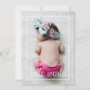 Search for hello world birth announcement cards Cute