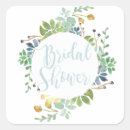Search for succulent bridal shower stickers Watercolor