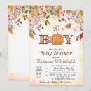 Search for fall in love baby boy shower invitations Pumpkin