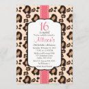 Search for hot pink leopard invitations Party