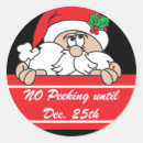Search for no peeking santa claus stickers Merry christmas