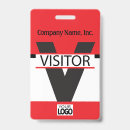 Search for visitor id badges Red