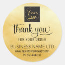 Search for salon thank you stickers Gold