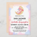 Search for dinosaur baby girl shower invitations Watercolor