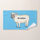 Search for cute sheep bath towels Cartoon