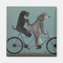 Search for bicycle square magnets Funny dogs