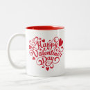 Search for happy valentines day red mugs Modern