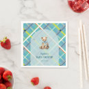Search for teddy bear baby shower napkins Plaid