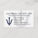 Search for mental health therapist business cards Psychiatry