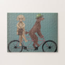 Search for tandem puzzles Dogs on bicycles