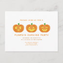 Search for pumpkin carving party invitations October
