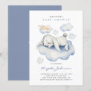 Search for rabbit baby boy shower invitations Watercolor