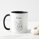 Search for black frenchie mugs Black and white