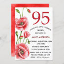 Search for 95th birthday invitations Watercolor