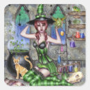 Search for witch cat stickers Wiccan