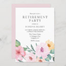 Search for elegant retirement invitations Pink