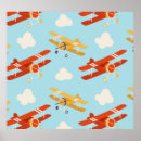 Search for plane in clouds posters Biplane