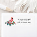 Search for winter bird return address labels Floral