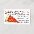 Search for pizza business cards Slice of pizza