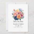 Search for pink and orange wedding save the dates Floral