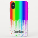 Search for paint dripping iphone cases Rainbow