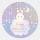 Search for moon bunny stickers Baby shower
