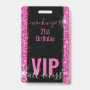 Search for vip pass birthday invitations Pink