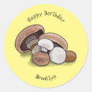 Search for mushroom illustration stickers Toadstool