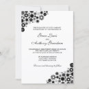 Search for pretty wedding invitations Black and white