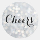 Search for champagne glitter wedding stickers Cheers
