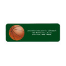 Search for basketball return address labels Player