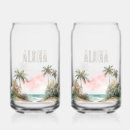 Search for aloha beer glasses Tropical