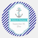 Search for aqua blue wedding stickers Nautical