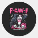 Search for funny crow bird stickers Black