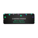 Search for confetti dots return address labels Colourful