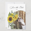 Search for sunflower photo invitations Save our date